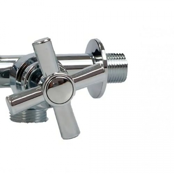 Torneira Máquina de Lavar  ABS  2 Saídas - 1/4 Volta - Cód: 8205 - LINHA SINK