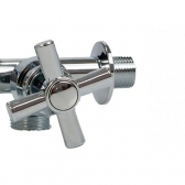 Torneira Máquina de Lavar  ABS  2 Saídas - 1/4 Volta - Cód: 8205 - LINHA SINK