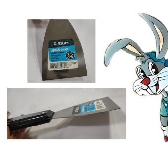 Espatula Cromada Aço 7,5 cm - cód 1062