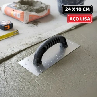 Desempenadeira de Aço Lisa 24 x 10 - Max Metal