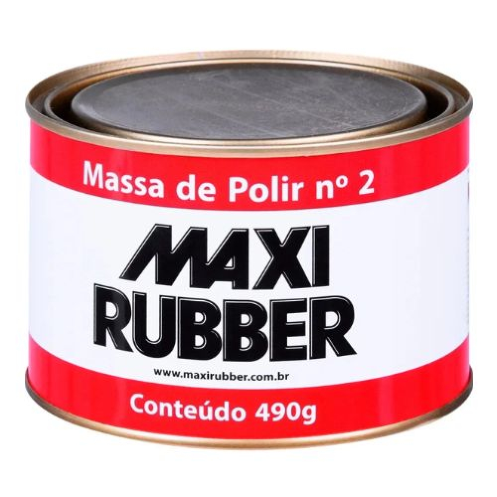 Massa de Polir N°2 - 490g  Maxi Rubber - MAXI RUBBER
