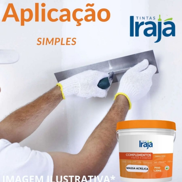 Massa Acrílica Irajá 5.4 Kg Interior e Exteriores - IRAJÁ