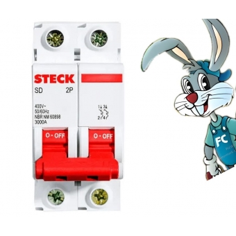 Disjuntor Bipolar 2P 16A - cód 313