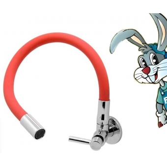 Torneira Gourmet Parede Abs 1/4 de Volta Quadrada Vermelha - Cód: 1246772 cód 32747