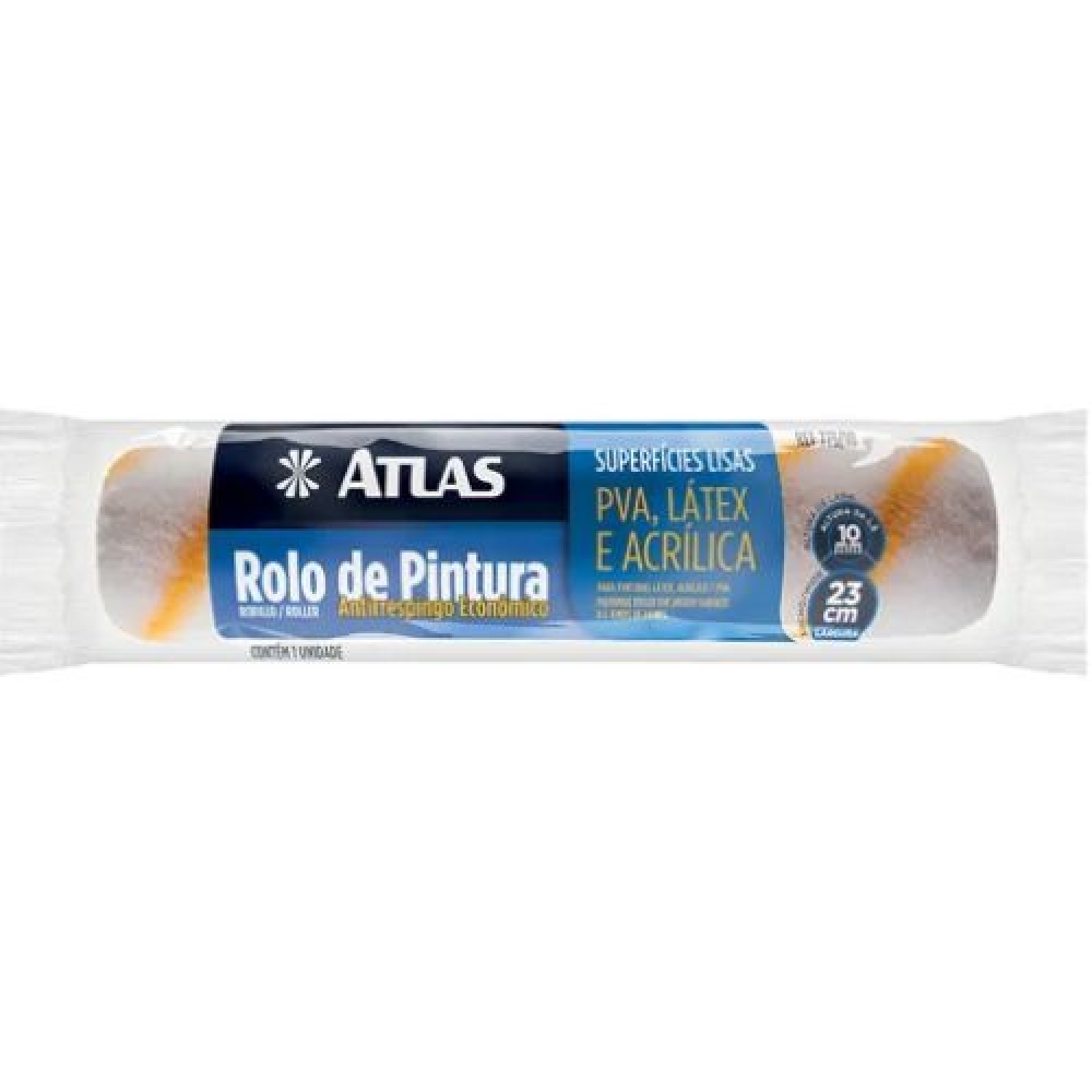 Rolo Antirrespingo Econômico 23cm Atlas - ATLAS