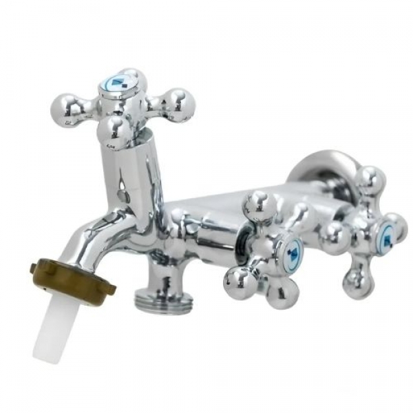 Torneira Maquina de Lavar Metal Com 3 Saídas -  Cód 18269 - LINHA METAL