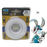 Spot Led de Embutir Redondo - Bivolt 3W - 6500k (LUZ BRANCA) - cód 21164 - LEDBEE