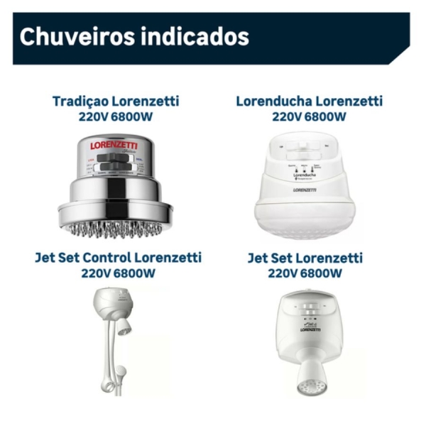 Resistência LorenDucha 6800w - 055H - LORENZETTI