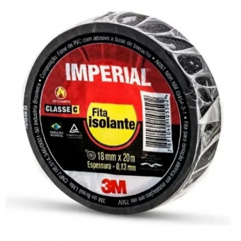 Fita Isolante Imperial 3M 18mm x 20m - cód 19347