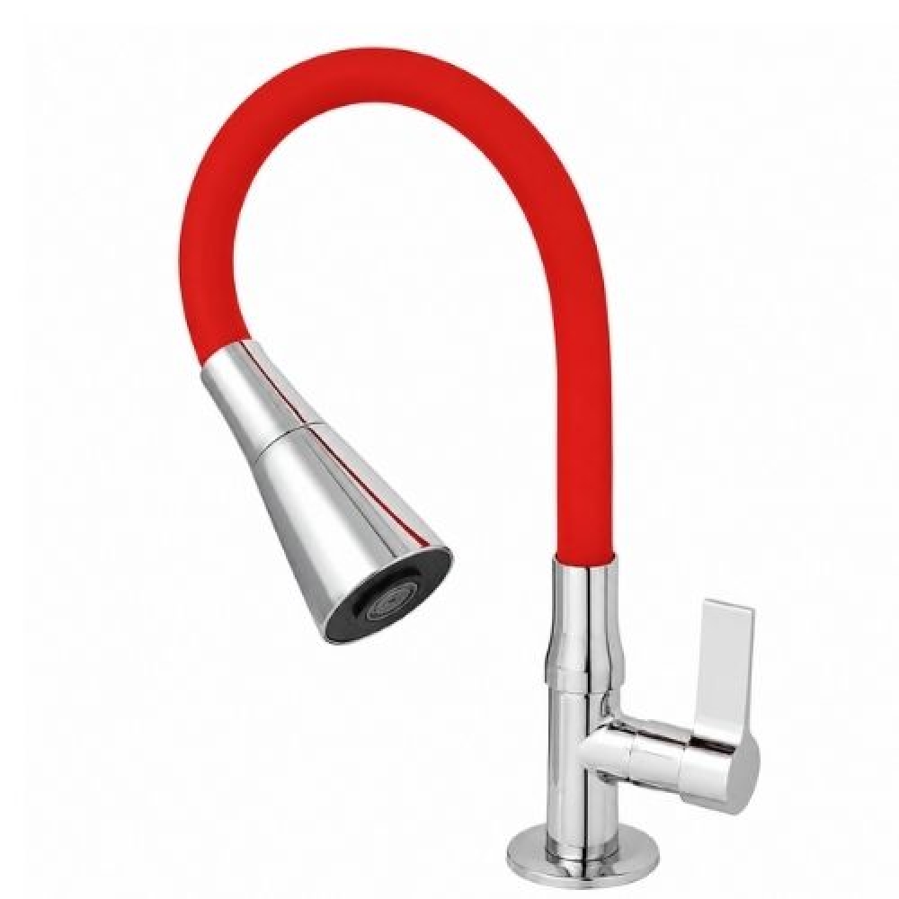 Torneira Gourmet Mesa Metal 1/4 de Volta 3 Jatos Vermelha - cód 32735 - LINHA METAL
