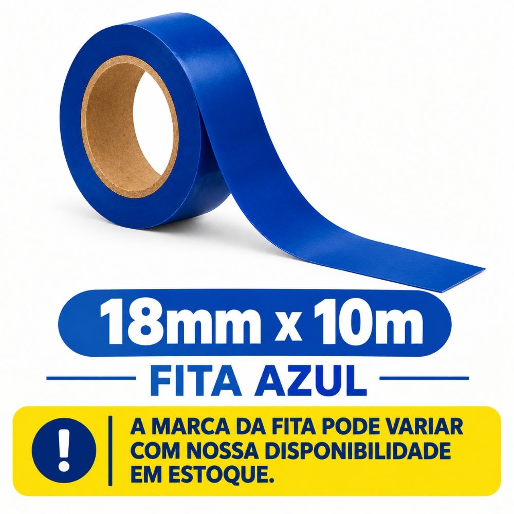 Fita Isolante 18MM x 10M - cód 22853 - 18MM X 10M