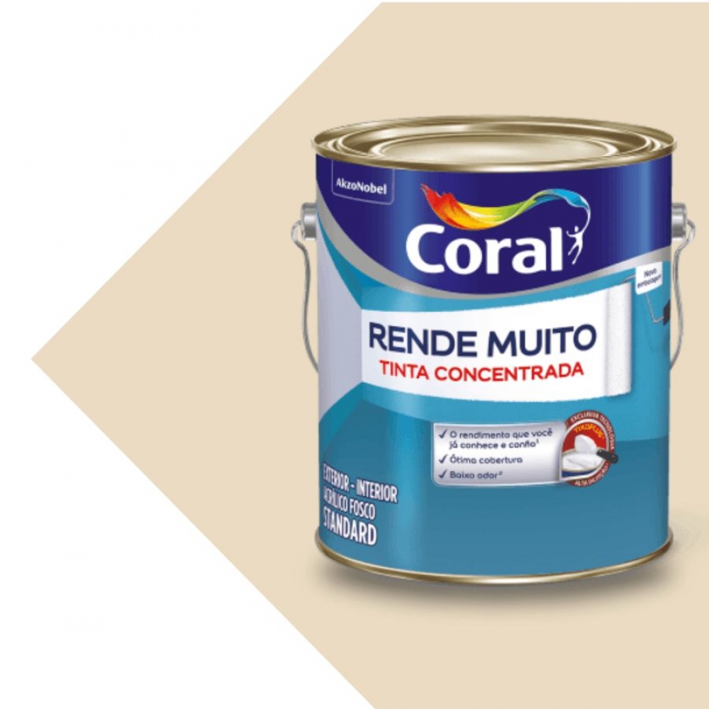 Tinta Coral Rende Muito 3,2L - Tinta concentrada - PALHA