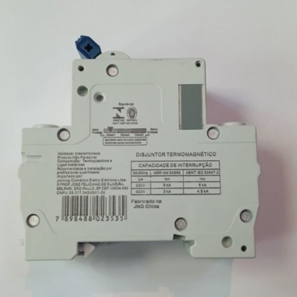 Disjuntor Bipolar JNG C63A - Cód 6434 - C63A