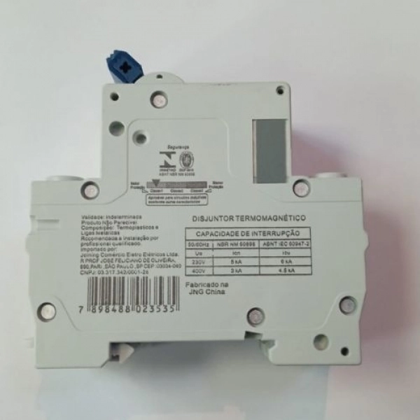 Disjuntor Bipolar JNG C63A - Cód 6434 - C63A
