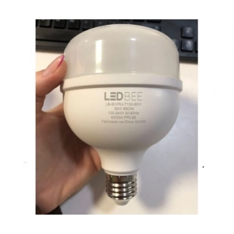 Kit 10 Lâmpadas LED Bulbo T100  50w - 6500k