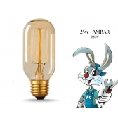 Lâmpada Filamento Carbono T45 - 25W cód 27933 - GALAXY LED