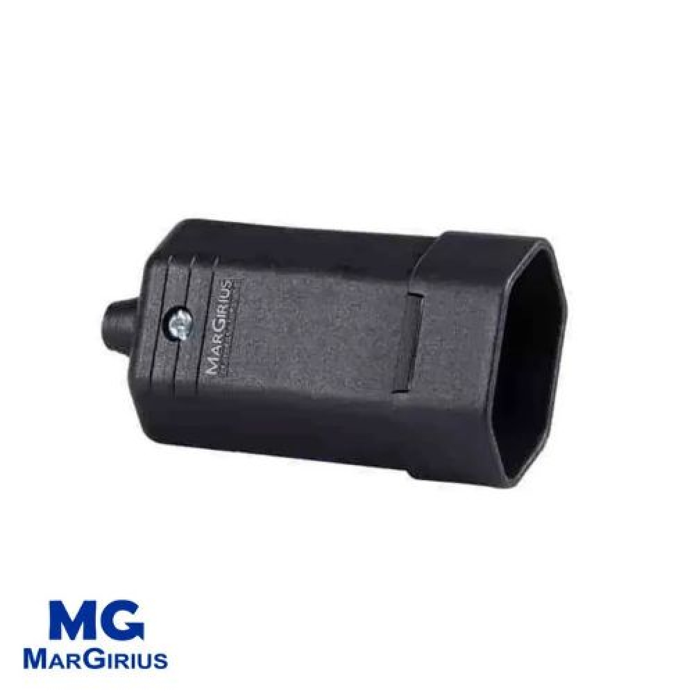 Plug Femea 2p+T 10A Desmontável - Cód 5820 - MARGIRIUS