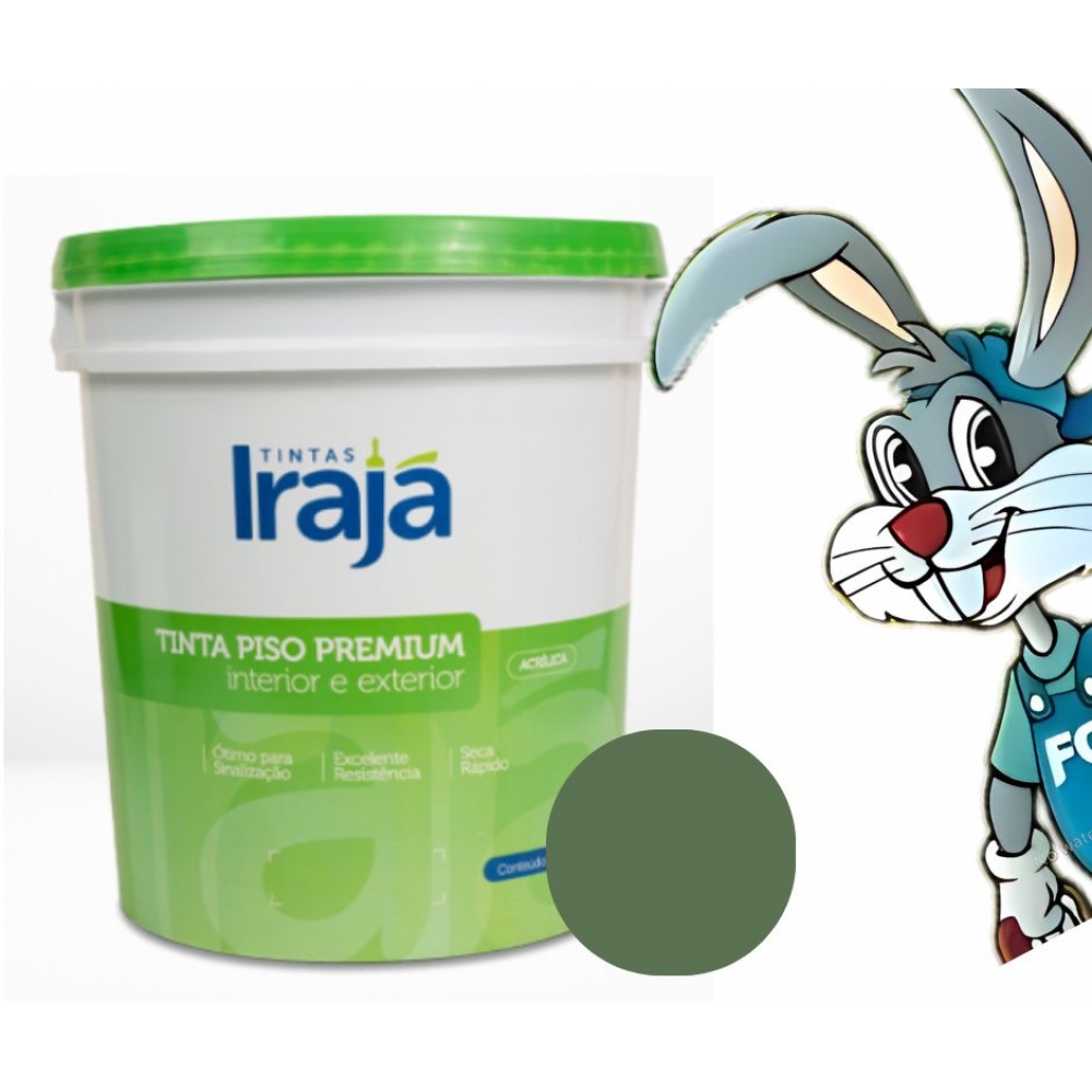 Irapiso Tinta para Piso Premium 18L - Irajá - VERDE QUADRA