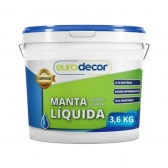 Manta Líquida 3,6 Kg Emborrachada Eurodecor Branca