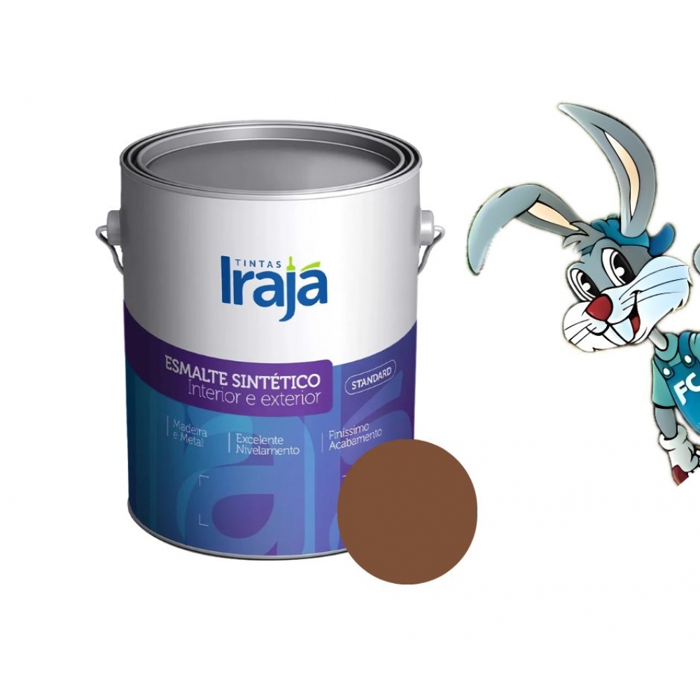 Esmalte Sintético Standard Marrom Conhaque 900ML - Irajá - MARROM CONHAQUE