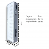 Luminária de Emergência 30 Leds 2w Bivolt - cód 21109 - BRANCO FRIO