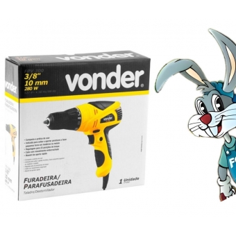 Furadeira e Parafusadeira Vonder 3/8 280W - cód 62