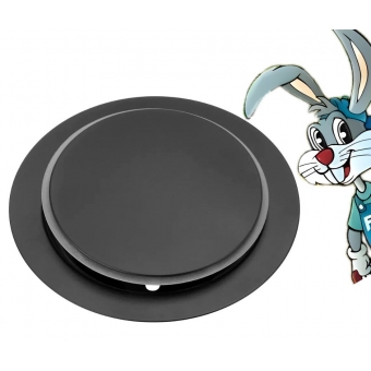 Ralo click Redondo Preto 10cmx10cm - cód 1402510 cód -  29735