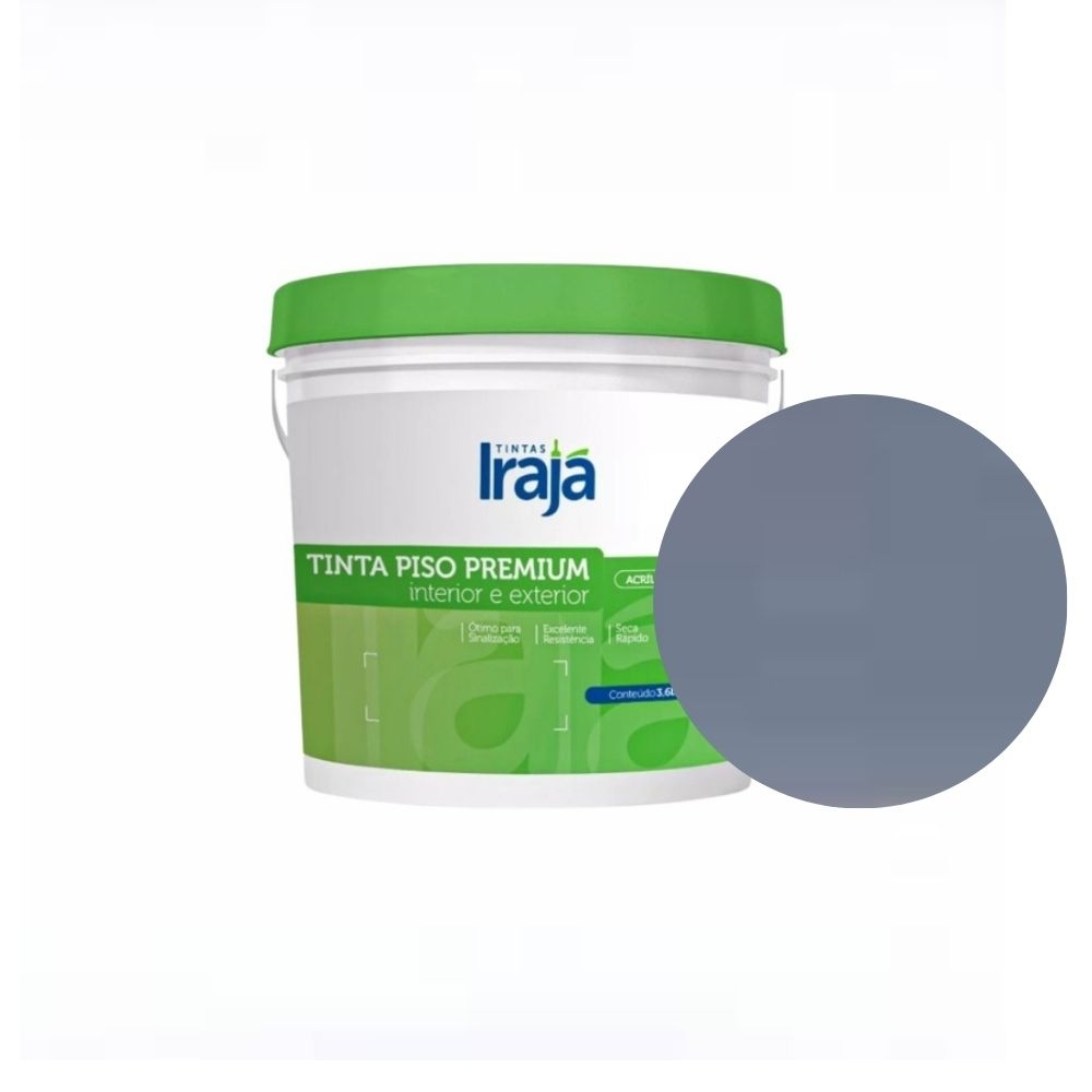 Irapiso Tinta para Piso Premium 3,6L - Irajá - CINZA