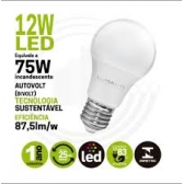 LÂMPADA LED BULBO 12W LUMANTI