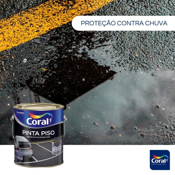 Tinta Piso Premium Internas e Externas 3,6L Coral - PRETO