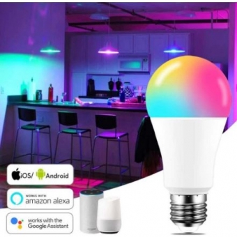 Lâmpada LED Inteligente Wi-Fi RGB kanko 15w +3w cód 23082