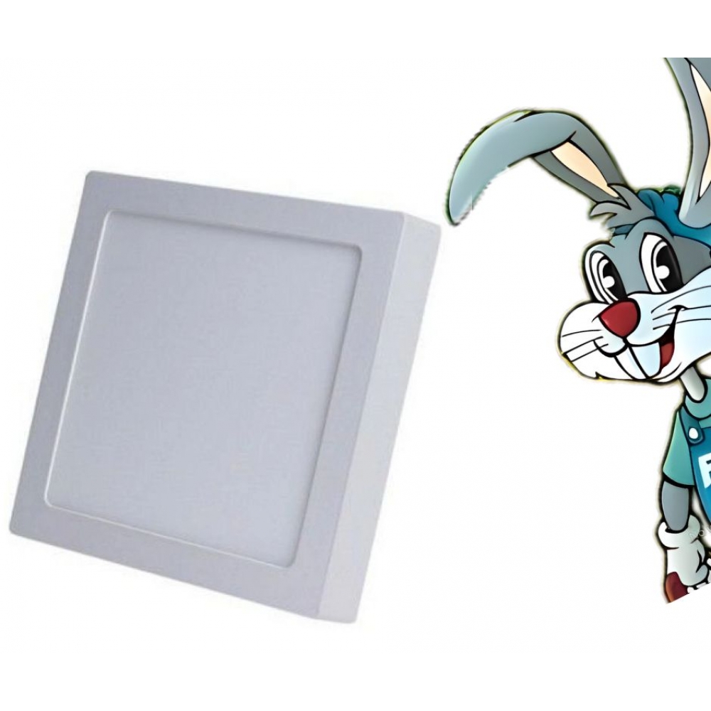 Plafon Quadrado 24w Sobrepor Led Branco Frio Painel Bivolt - cód 8273