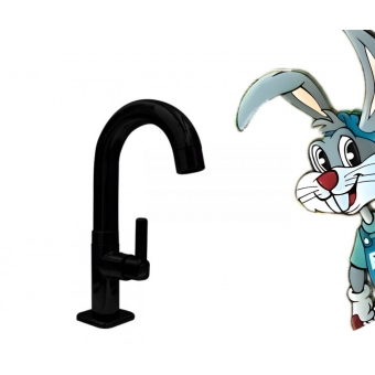 Torneira Bica Movel de Mesa Lavatório - Black Quadrada de Abs  - 32769 cód: 1245472