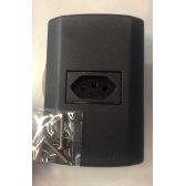 1 Tomada 2P + T 10A 250V - PRETO FOSCO