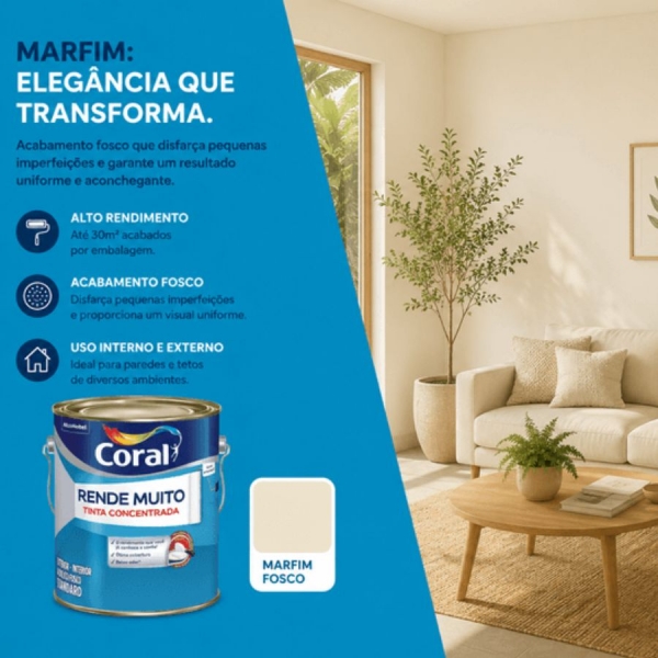 Tinta Coral Rende Muito 3,2L - Tinta concentrada - AREIA