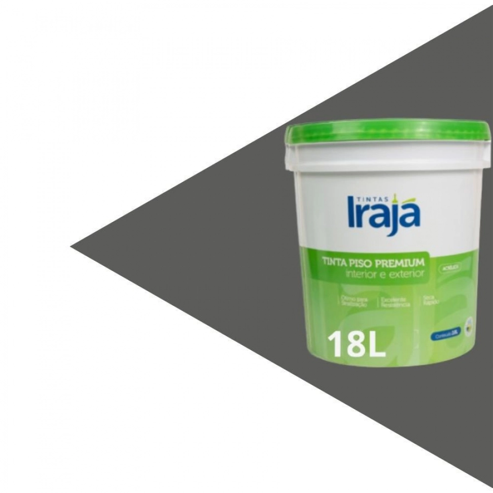 Irapiso Tinta para Piso Premium 18L - Irajá - CINZA CHUMBO