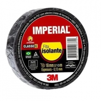 Fita Isolante Imperial 3M - 18MM x 10M - Cód 6845