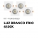 Kit 4 Spots Led Embutir Quadrado 5w - 6500k - cód 13018 - BRANCO FRIO