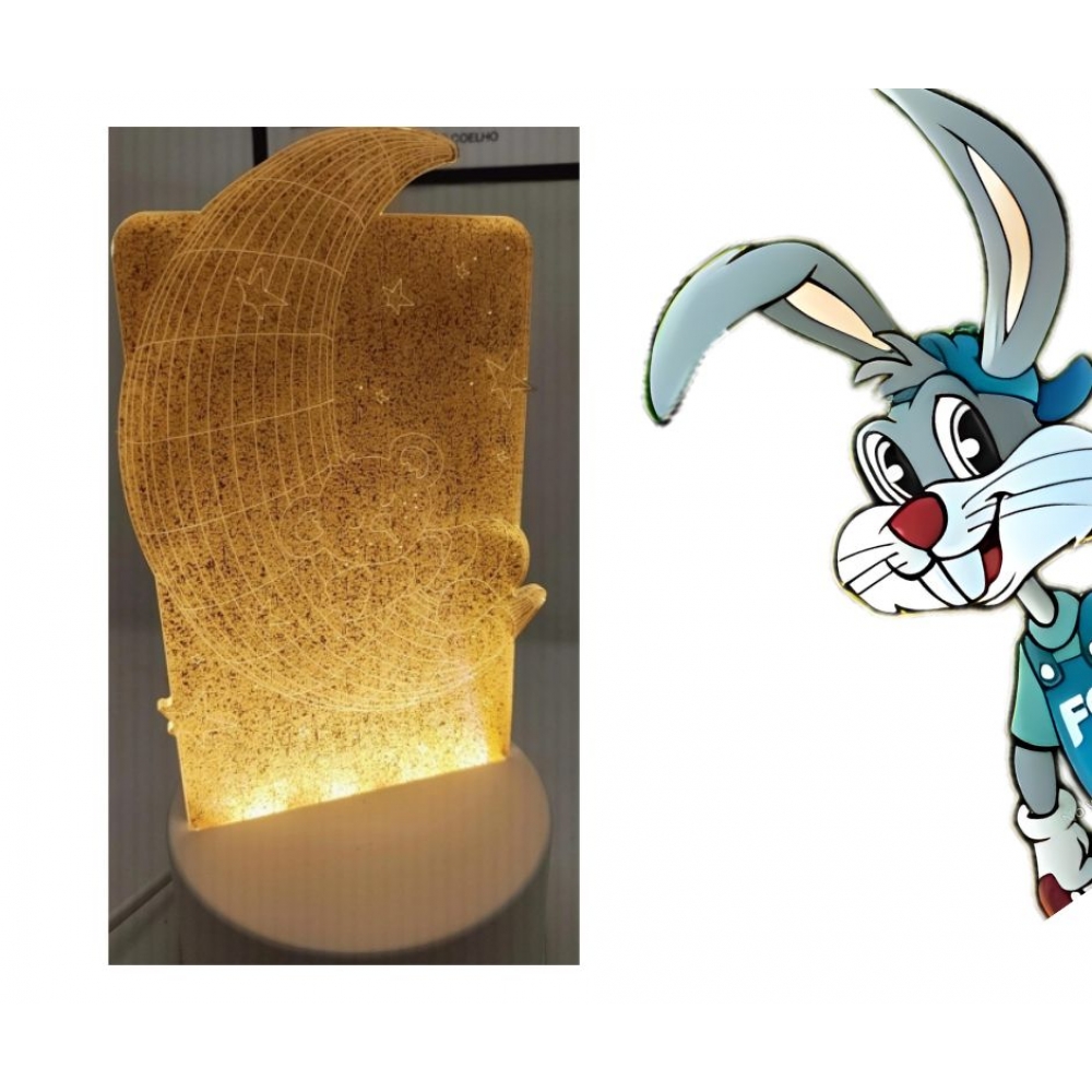 3D Abajur (3 tons) -  cód 29713 - 3 EM 1