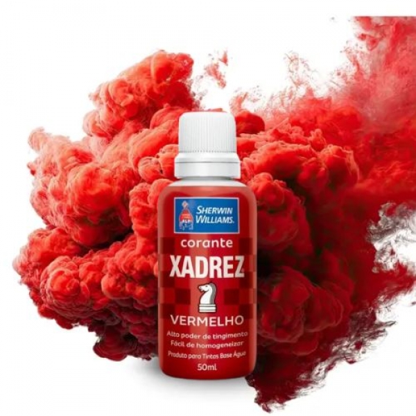 Corante Xadrez Vermelho 50ml - Base D`Água - SHEWIN-WILLAMS