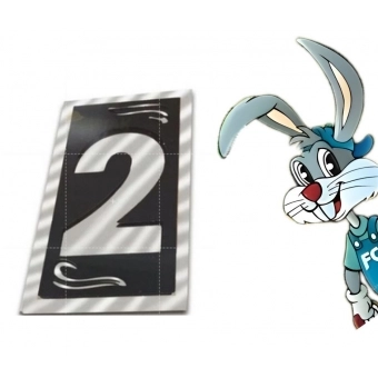 Numero Residencial 2 Vidro Espelhado - cód 22638