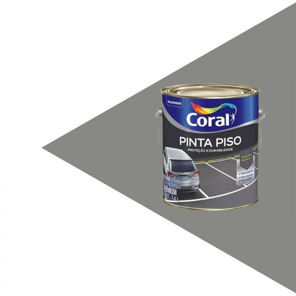 Tinta Piso Premium Internas e Externas 3,6L Coral - CINZA MEDIO