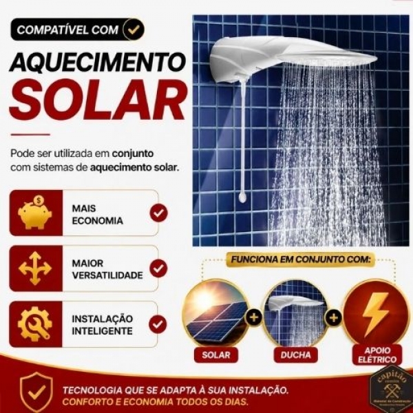 Ducha  Advanced Eletrônica Blindada 220v 6000w - Cód 30657 - BLINDADA