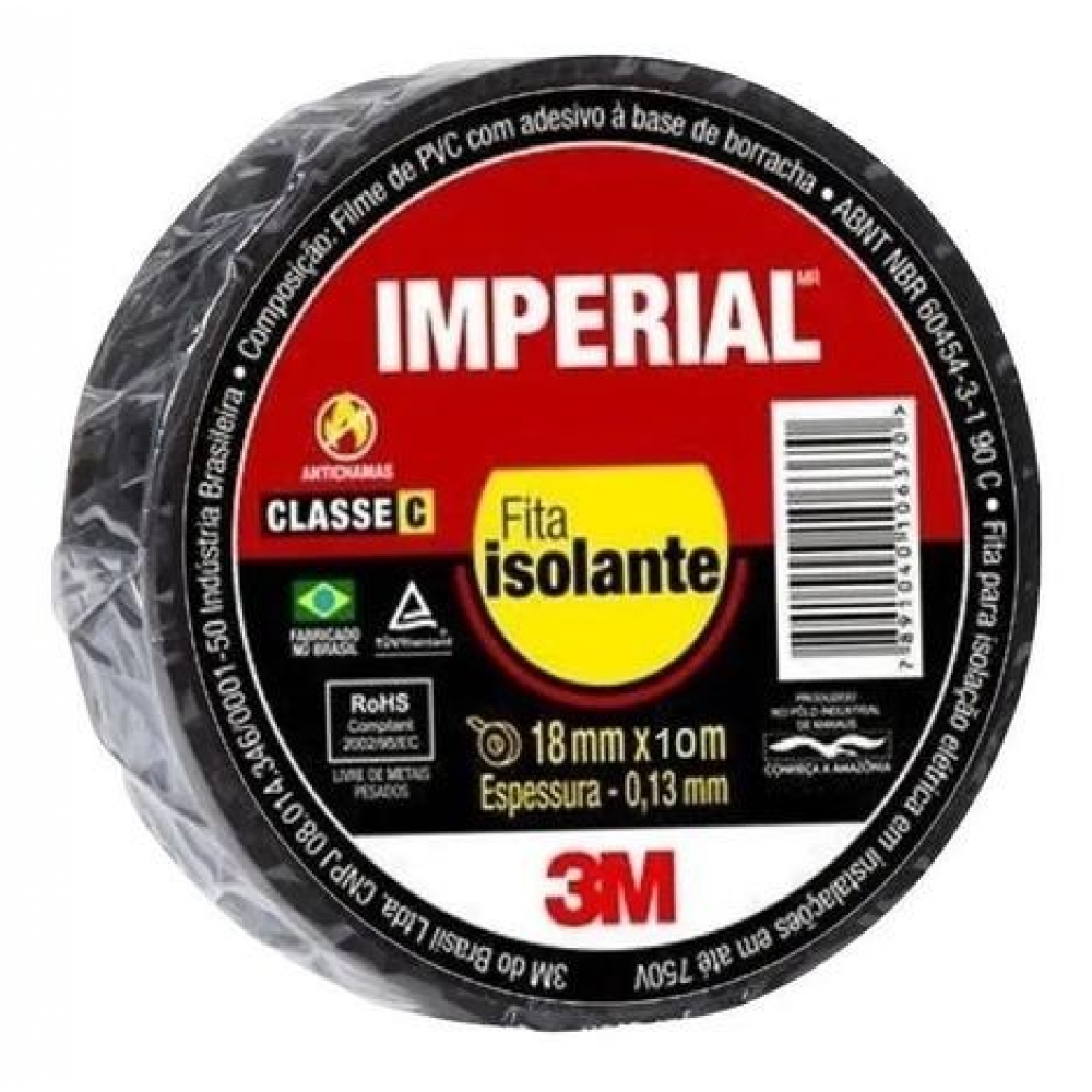 Fita Isolante 3M Imperial 18mm x 10m