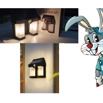 Luminária Solar LELONG - LE5881 - Com sensores de Movimento - 5,5V  - 2W