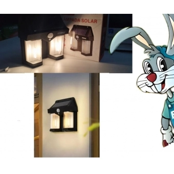 Luminária Solar LELONG - LE5881 - Com sensores de Movimento - 5,5V  - 2W