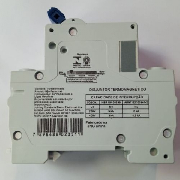 Disjuntor Bipolar JNG C25A - Cód 6456 - C25A