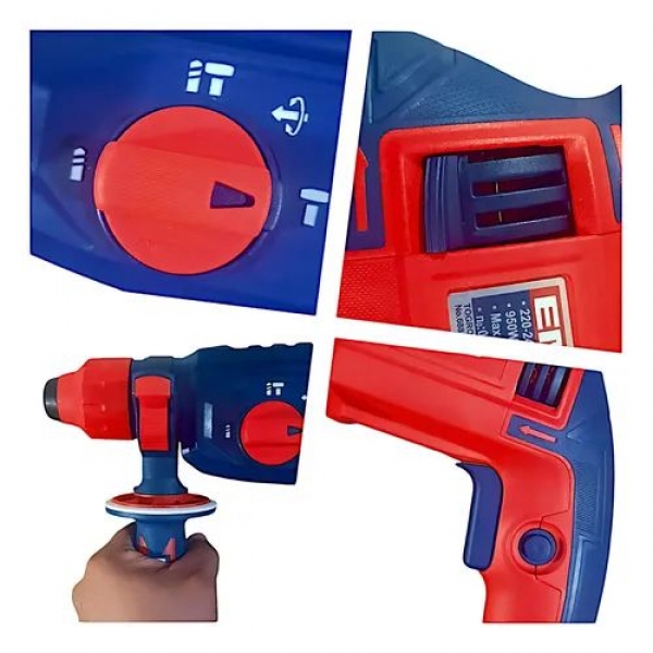 Martelete Rompedor Emtop 950W 220V - Cód 35118 - ROMPEDOR