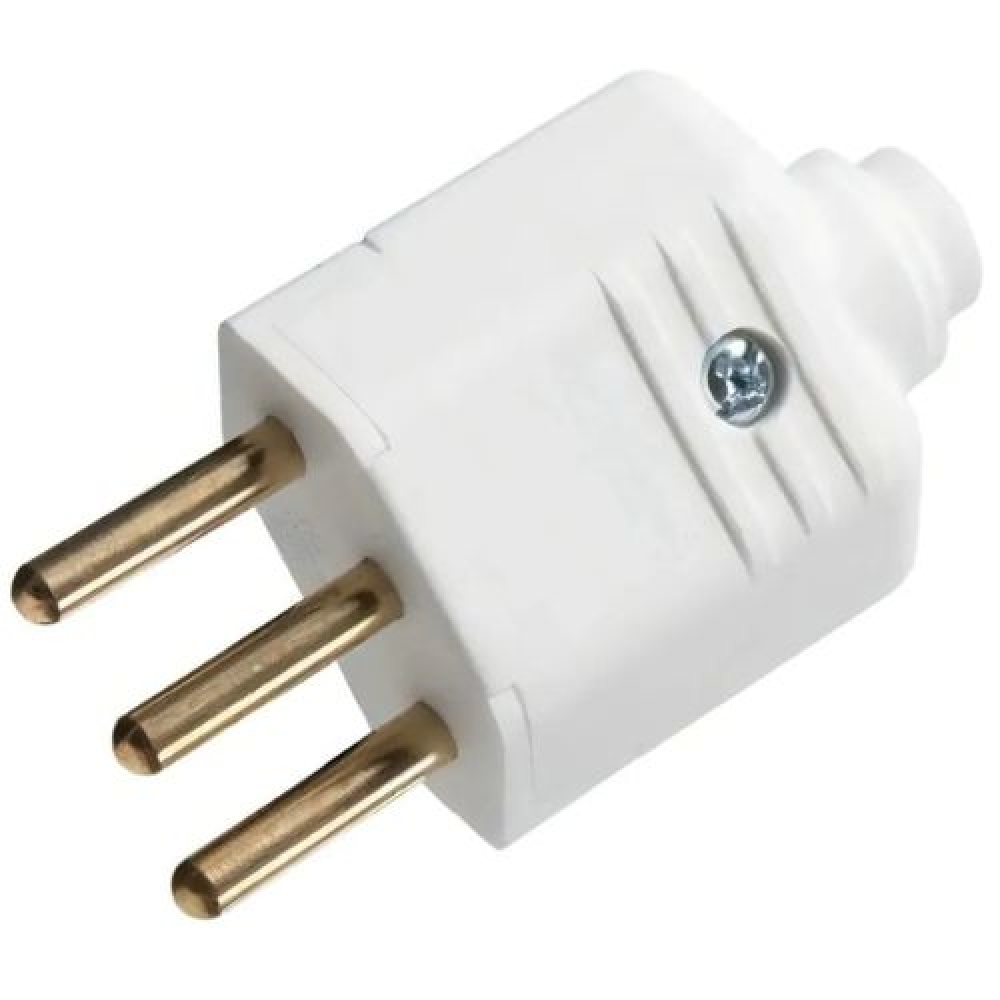 Plug Macho 2P + T 10A 250V - Cód 5817 - MARGIRIUS