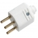 Plug Macho 2P + T 10A 250V - Cód 5817 - MARGIRIUS